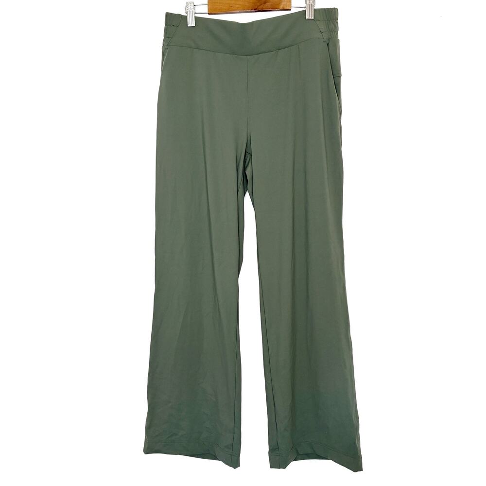 Member's Mark Green Wide Leg Travel Pants Elastic Waist NWT Womens Medium
